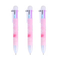 Andstal 6 in 1 Multifunctional Pen Ballpoint Pen Plastic Cute Ball Pen For School Student Supplies